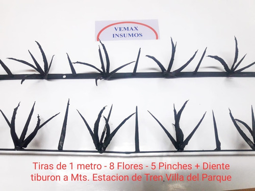 Imagen 1 de 2 de Proteccion Anti Robo Medianera Pinches Puas Las Mejores 1 Mt