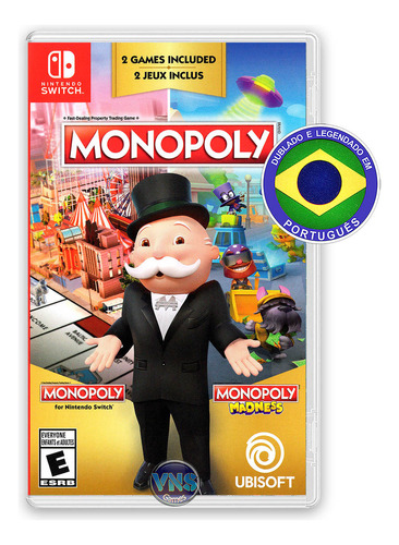 Monopoly And Monopoly Madness - Switch Mídia Física Lacrado