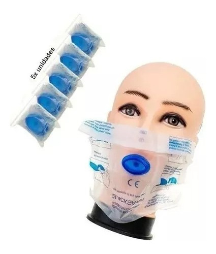 Mascarilla Rcp Desechable, Primeros Auxilios 150pzs. Factura