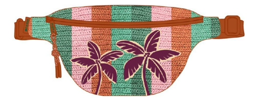 Pochete Artesanal Honolulu Farm 78314127 Cor Marrom Desenho do tecido Pochete farm honolulu 2 compartimentos poliéster
