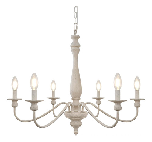 Cunfash Candelabro De Campo Frances, 6 Luces De 28.3 Pulgada