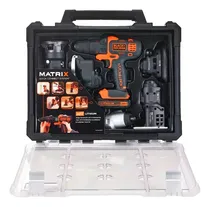 Comprar Furadeira Sem Fio Max Matrix Black Decker, Modelo Bdcdm6kitc, Com Acessórios para Ferramentas, 6 Cabeçotes Intercambiáveis, Bateria Ion de Lítio, 20 V
