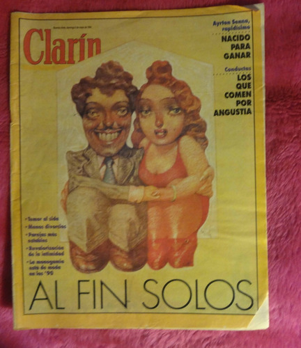 Clarín Revista 1994 Ayrton Senna Annemarie Heinrich Ballina