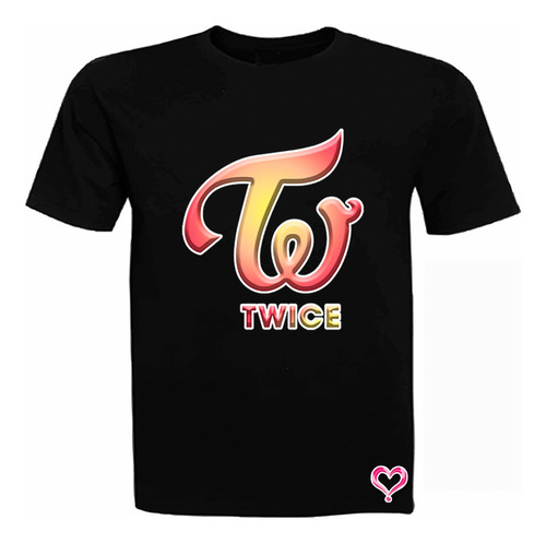 Polera Twice Logo, Unisex, Moda, 100% Algodón