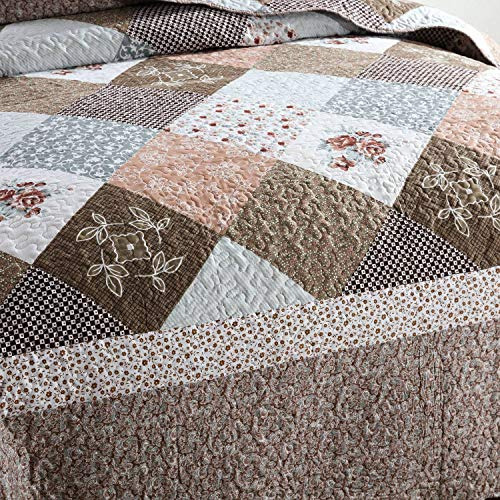 Juego De Cama Individual Microfibra Reversible Estilo Floral
