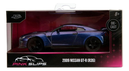 Pink Slips 2009 Nissan Gt-r R35 Morado Metalico 1:32 Jada