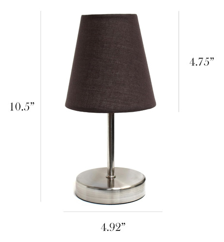 Lámpara De Mesa De 26 Cm De Estilo Mini Pop En Níquel Arena