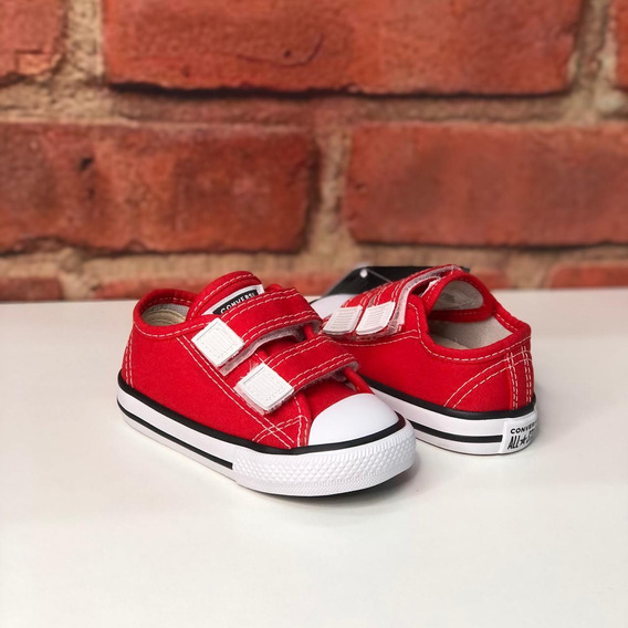 all star vermelho com velcro