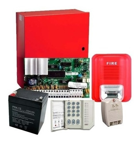 Panel Alarma De Incendio Kit Dsc Detector De Humo Guayaquil