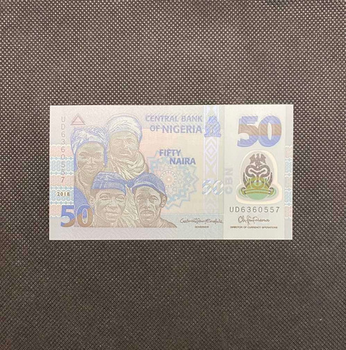 Imagen 3 de 4 de Nigeria - 50 Naira - Año 2018 - P #40 - Africa - Plastico