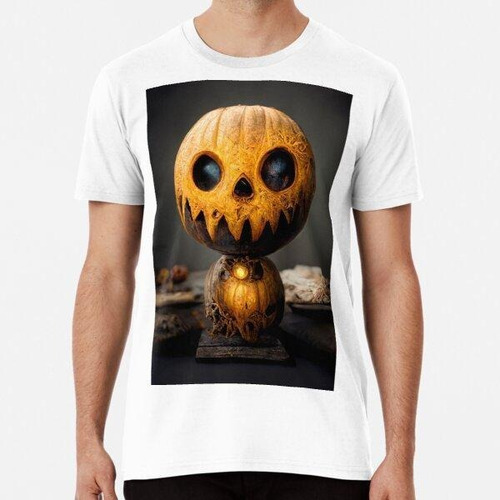 Remera Spooky Scary Pumpkin Head Cartel De Halloween, Funda 