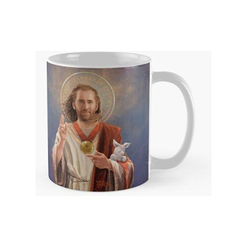 Taza Nicolas Cage San Nicolás De Cage - Nic Cage Pintura Rel