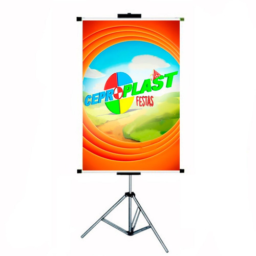 Porta Banner 2,20m C Garras Pedestal Tripé Suporte Imediato