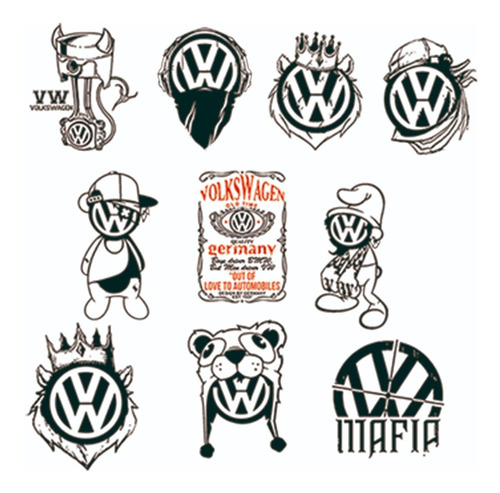 Vectores Volkswagen Para Corte De Vinil Serigrafia