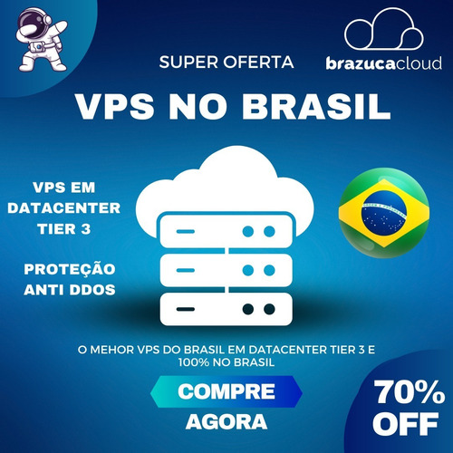 Servidor Vps No Brasil - 8 Vcpu 32gb Ram - Windows/linux