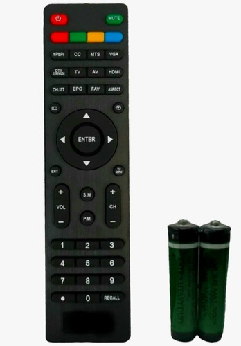 Control Compatible Para Pantallas Quasar No Smartv + Pilas 