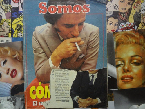 Revista Somos 1989 Menem Elma Arte En La Casa Rosada Borges