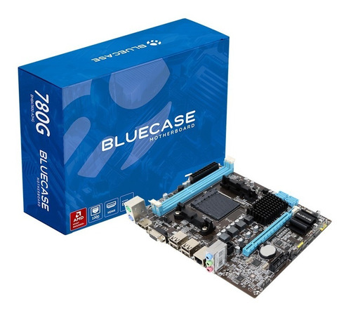 Placa Mãe Bluecase Socket Am3+ Ddr3 Phenom Fx 95w Gigabit 