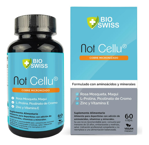 Not Cellu, Combate Celulitis, Piel + Lisa 60caps. Agronewen