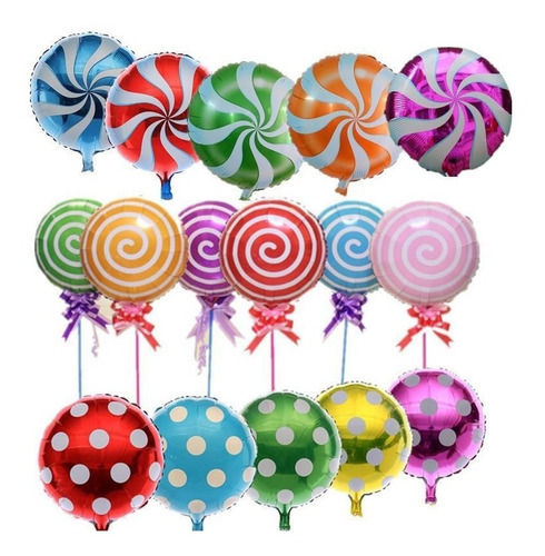 Globos Caramelos, Chupeta, Polka, Animal Print., Y Muchos +.