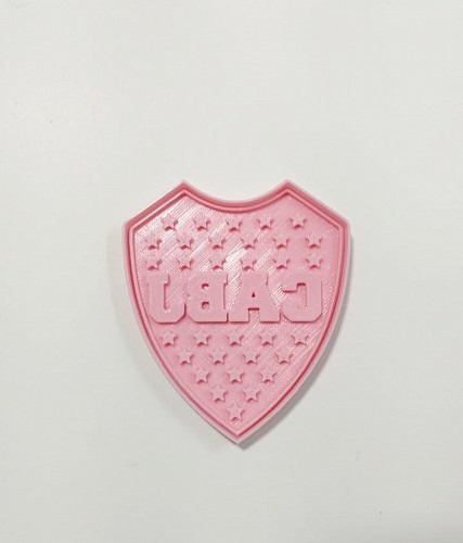 Imagen 1 de 1 de Cortante Cookies 3d Escudo Boca Doble 10 Cm Aprox