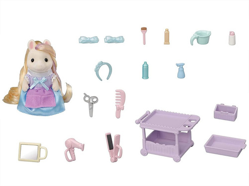 Calico Critters Pony Hairdresser Estilista Sylvanian Ternuri