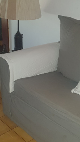 Dos Pillows Cubre Apoyabrazos Sillón  65 X 30 Cm Tusor 