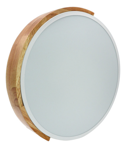 Plafon Led 24w Techo Madera Redondo Lampara Lumie Frio Estructura Luz Fria