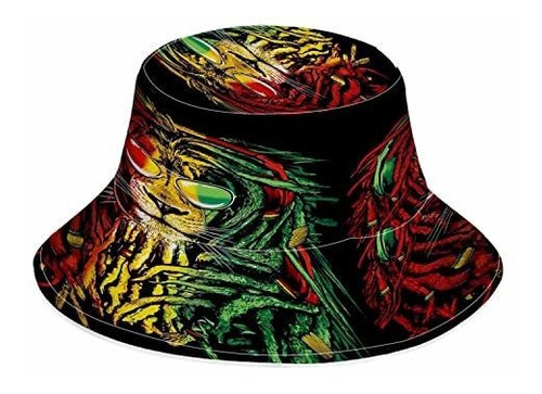 Sombrero Gorra Pesca Wondertify Reggae Rasta Lion Bucket Hat