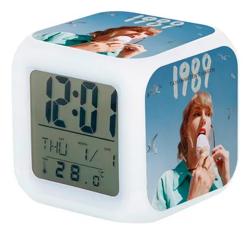 Reloj Despertador Digital Taylor Swift 1989 Con Alarma
