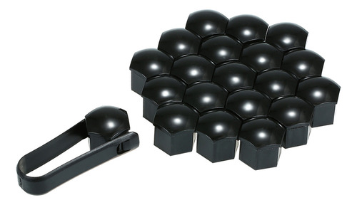 Mz 20 Tapacubos Tuercas Rueda 21 Mm Universal Negro