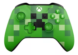 Controle joystick sem fio Microsoft Xbox Xbox wireless controller minecraft creeper