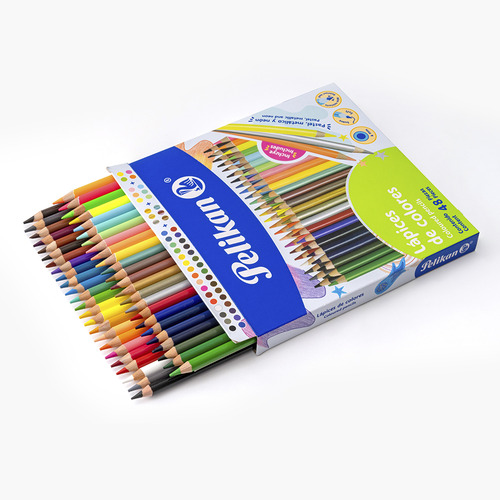 Imagen 4 de 5 de 48 Lapices De Colores Redondos Pelikan