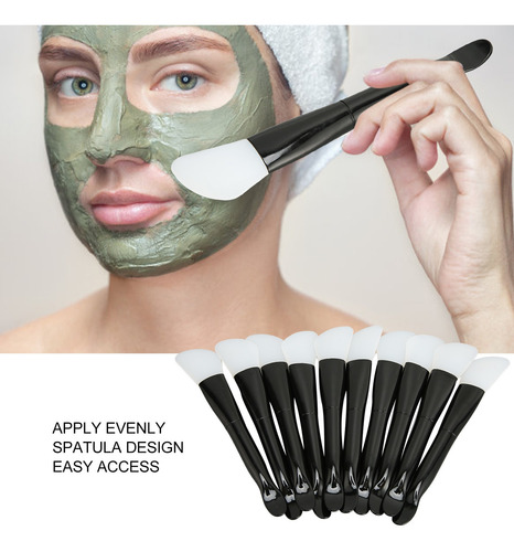 Aplicador De Máscara Facial, 10 Piezas, Cepillo De Silicona