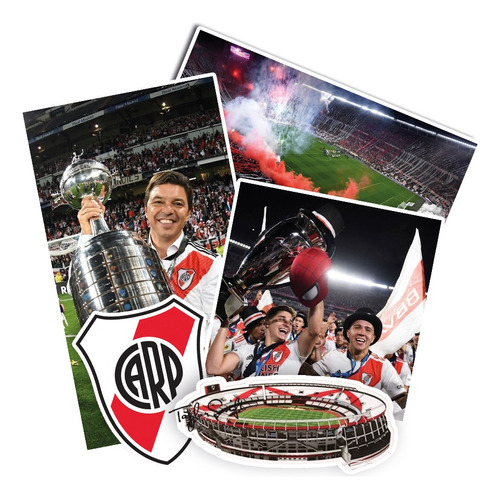 Pack 10 Stickers River Plate Monumental Futbol -el Millo