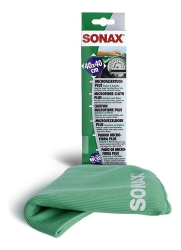 Sonax Paño Microfibra Plus Limpa Vidrios Interior - Allshine Color Verde Agua