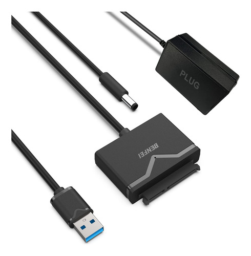 Benfei - Cable Sata A Usb 3.0, Adaptador De Disco Duro Usb 3