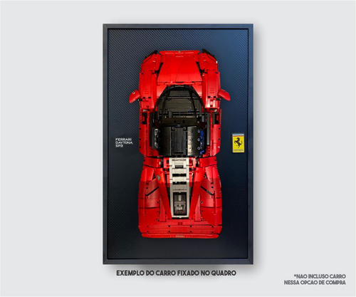 Quadro Ferrari Daytona Sp3 Lego - Fibra De Carbono