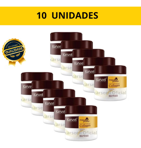 Atacado! 10 Máscaras Capilares Karseell 500g Revenda Ou Sa