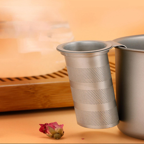 Colador De Té De Titanio Infusor De Té De Malla Extrafina