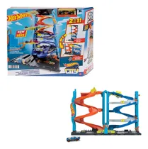Comprar Hot Wheels City Pista Juguete Torre De Carreras Doble Altura