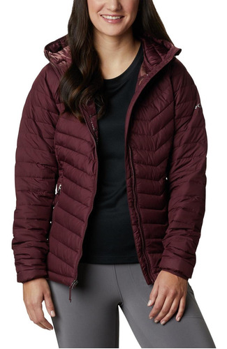 Parka Mujer Powder Lite Hooded Burdeo Columbia