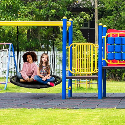 Sorbus Spinner Swing Columpio Redondo Para Niños Indoor Mat
