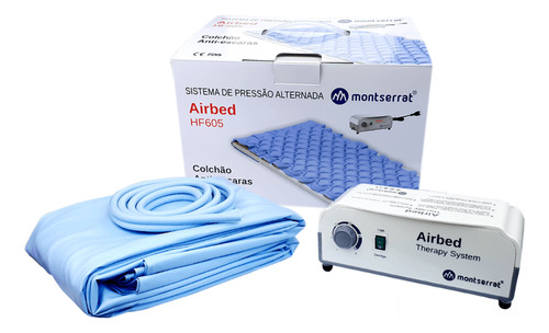 Colchao Pneumatico Hospitalar Anti Escaras P/ Acamados 220v Cor Azul