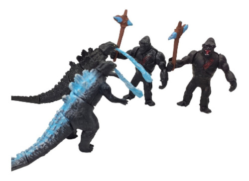 Imagen 5 de 6 de Mayoreo 5 Sets Godzilla Vs King Kong Juguetes Figura Gojira
