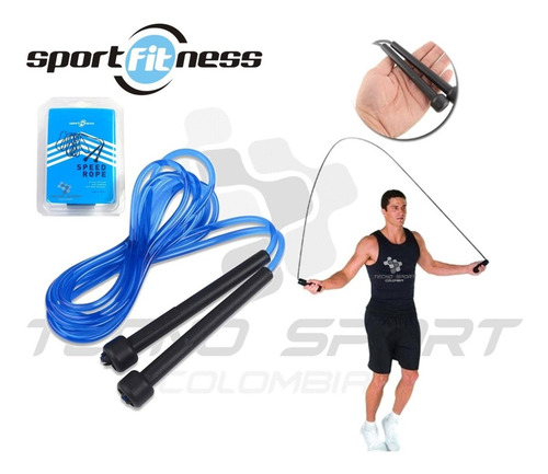 Imagen 3 de 7 de Lazo Para Salto Sport Fitness 5mm X 2.8mt Crossfit Gym