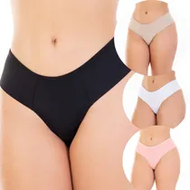 Comprar Calcinha Sexy Fio Dental, Lateral Larga, Fio Duplo Kit 4pç  