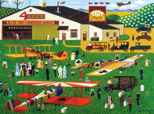 Buffalo Games - Charles Wysocki - Four Ases Flying School