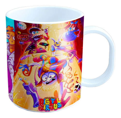 Taza Plástico Circus Digital Super Resistente !!