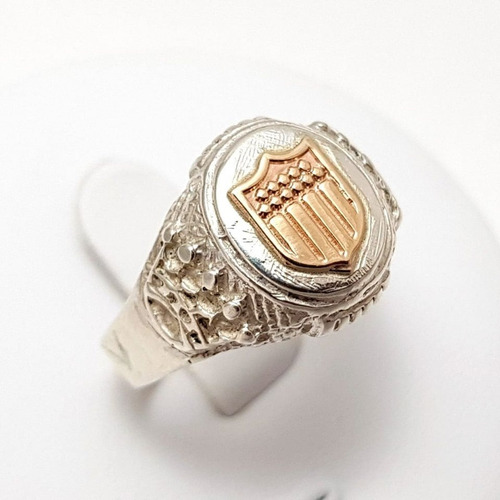 Dije Plata Escudo Peñarol Cap Grabado 20 Mm Kendra Joyas